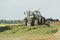 Silage with a large tractor