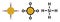 Silane (SiH4) molecule