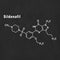 Sildenafil erectile dysfunction drug molecule Structural chemical formula