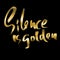 Silence is golden. Hand drawn lettering. Vector typography design. Handwritten inscription.