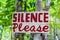 Silence please sign