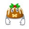 Silent christmas pudding isolated on the mascot