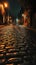Silent Drama: Cobbled Streets Echo Emptiness
