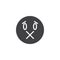 Silent Emoji face vector icon