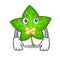 Silent mascot cartoon beautiful ivy leaf plant