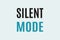 Silent Mode text vector t-shirt design. Technology concept word design