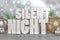 Silent Night 3D text