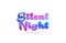 silent night pink blue color word text logo icon