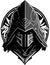 Silent Ninja Assassin Creed Style Logo Vector File