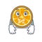 Silent orange mascot cartoon style