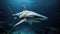 Silent Predator, Unveiling the Mysteries of the Deep Sea with the Sawtooth Shark. Generative AI