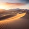 Silent Sands: Serene and undisturbed sand textures, capturing the tranquility of a desert oasis