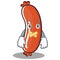 Silent sausage character cartoon style