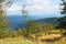 Silesia Beskids view seen from trail in Szyndzielnia