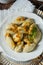 Silesian gray potato dumplings