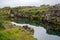 The Silfra fissure, Ãžingvellir, where the European and American Plates meet.