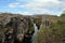 Silfra Thingvellir Park. Silfra breakdown of the tectonic plates of the Mid-Atlantic Ridge