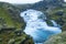 Silfurfoss falls in summer season view, Iceland