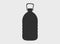 Silhouette of a 5 liter plastic bottle on a light background. Black water container outline