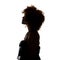 Silhouette of african woman