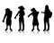 Silhouette Agriculturist cartoon shape