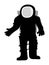 Silhouette of astronaut