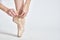 Silhouette ballerina attractive dance performing flexibility exercise