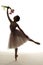 Silhouette ballet dancer