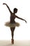 Silhouette ballet dancer