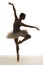 Silhouette ballet dancer