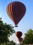 Silhouette of balloon in sky