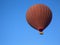 Silhouette of balloon in sky