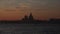 Silhouette of the Basilica della Salute at sunset, Venice, Italy