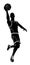 Silhouette Basketball Player