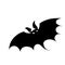 Silhouette of bat. Halloween and horror