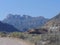 Silhouette of beautiful high mountains in Grafton, Utah