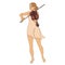 Silhouette of a beautiful woman with a violin in a modern continuous line style. Violinist girl, slender. Continuous