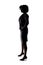 Silhouette of a Black Businesswoman Looking Confident