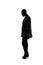 Silhouette of a Black Female Model Depressed