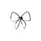 silhouette blurred cute ribbon with bow design