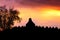 Silhouette of the Borobudur Temple