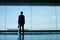 Silhouette of businessman