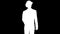 silhouette businessman with top hat