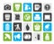 Silhouette Camera equipment and photography icons