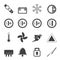 Silhouette Car Dashboard icons