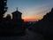 Silhouette of the chapel of St. Petka at Kalemegdan, Beograd