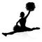 Silhouette Cheerleader Graphic