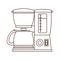 Silhouette coffee maker with glass jar