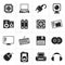 Silhouette Computer Items and Accessories icons