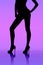 Silhouette of dancing girl